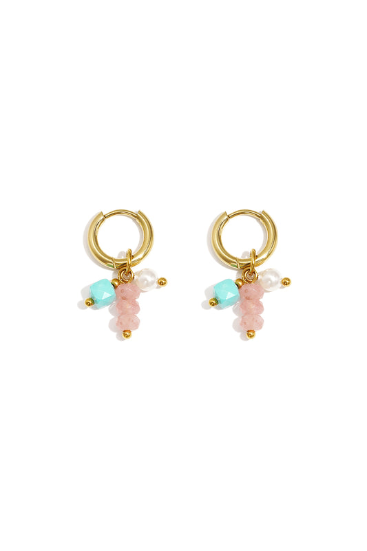 Oorringen met hangende kralen